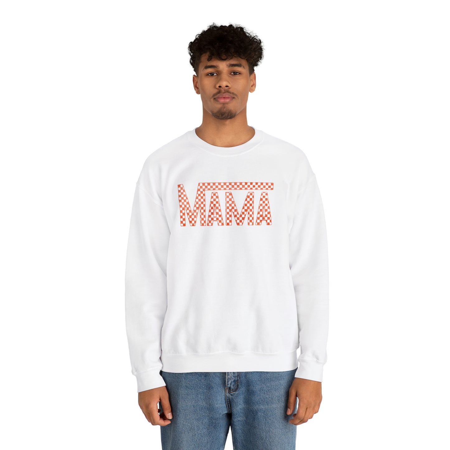 Orange Mama Checkered Sweater