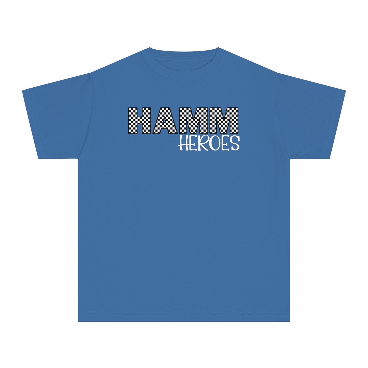 HAMM Checkered Youth Comfort Colors T . White Text
