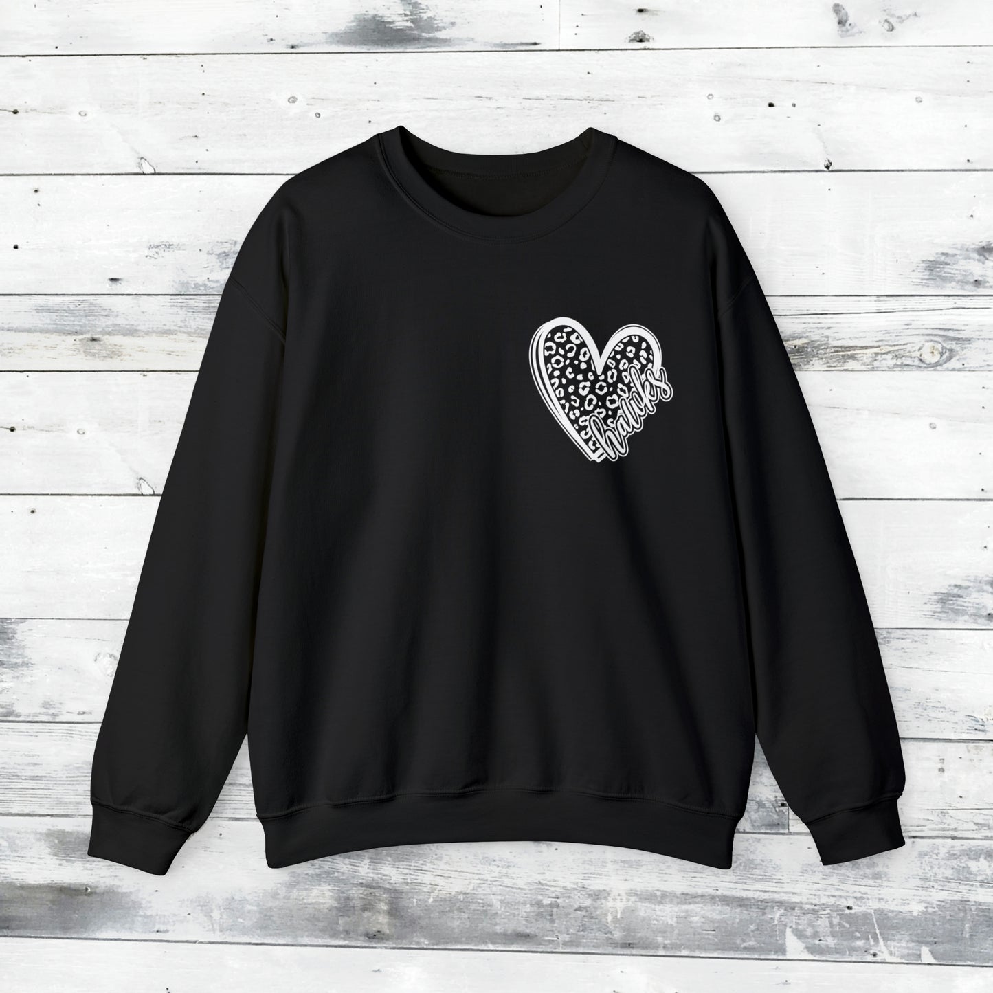 Hawks Cheetah Heart Sweater
