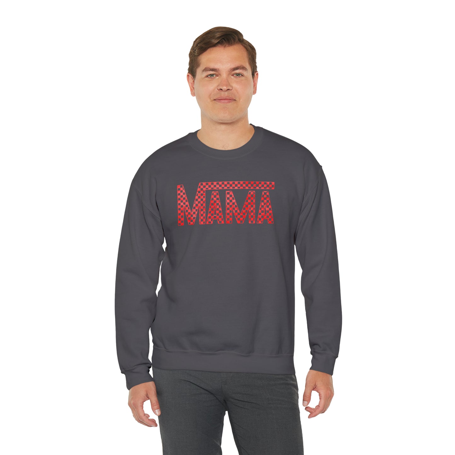 Red Mama Checkered Sweater