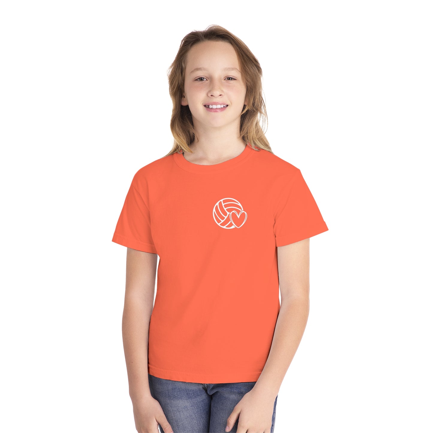 Fun Youth Volleyball Comfort Colors Tee