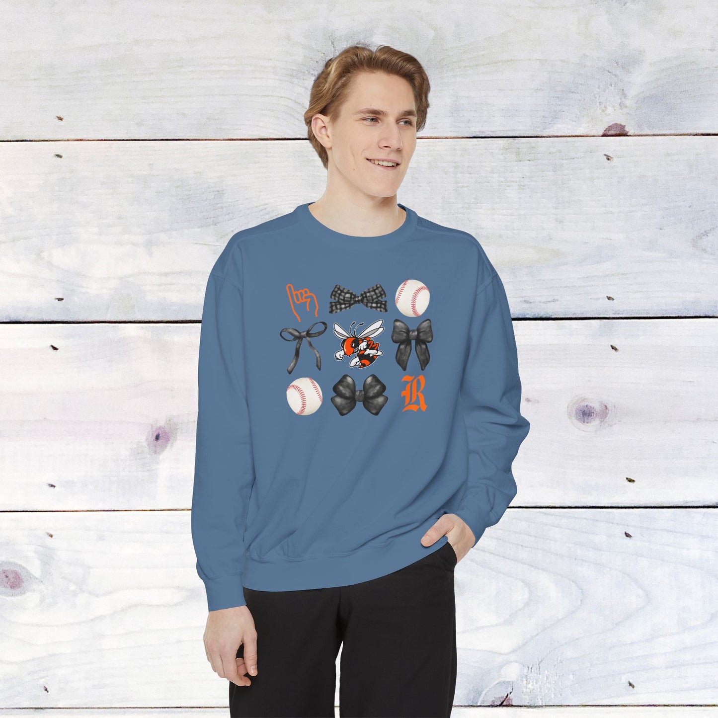 The GRID Rockwall Baseball Comfort Colors Sweater