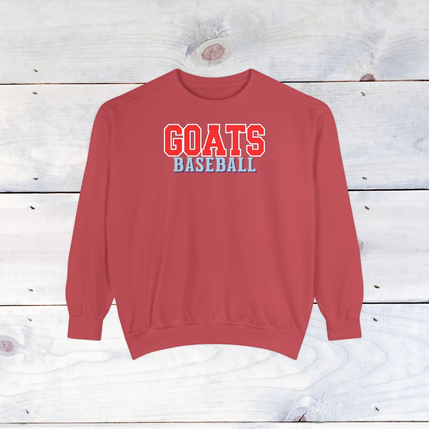 Goats Baseball Comfort Color Sweatshirt