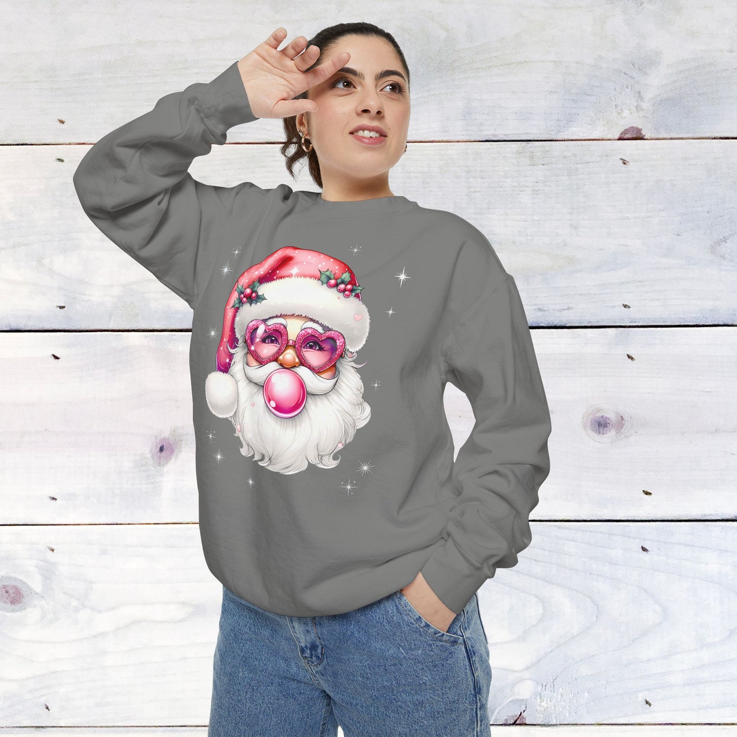 Girly Pop Santa Comfort Colors