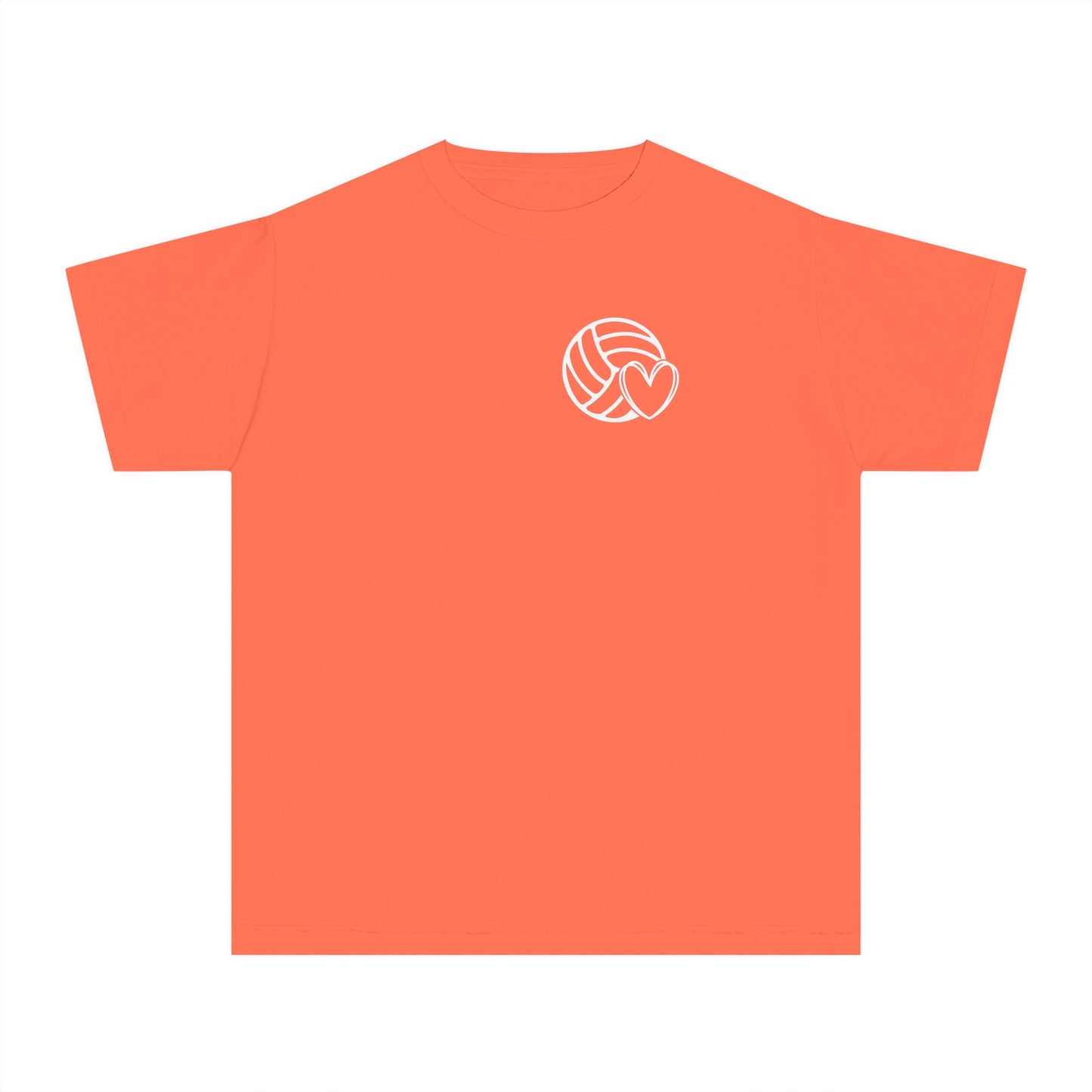 Fun Youth Volleyball Comfort Colors Tee