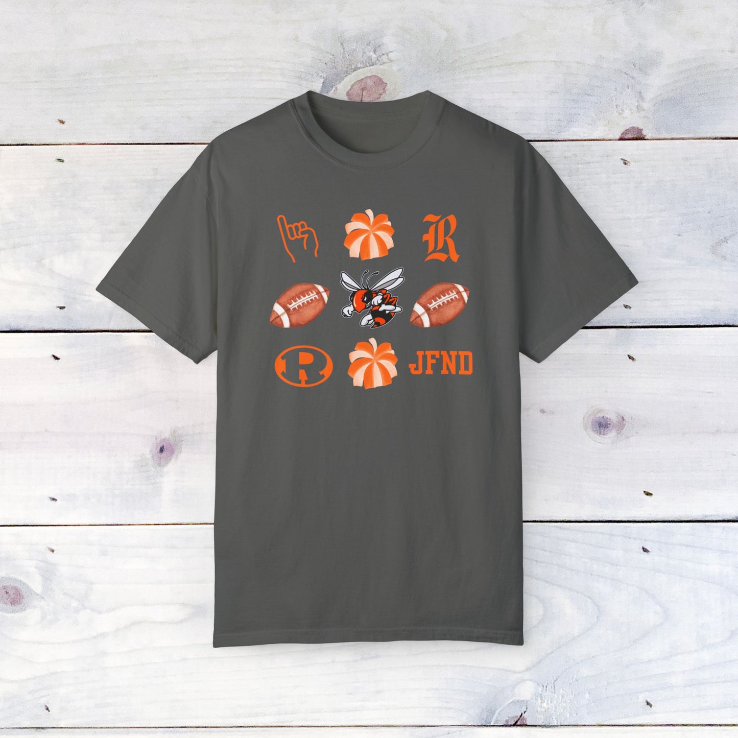 Rockwall Faves Pom & Footballs Grid Comfort Colors T