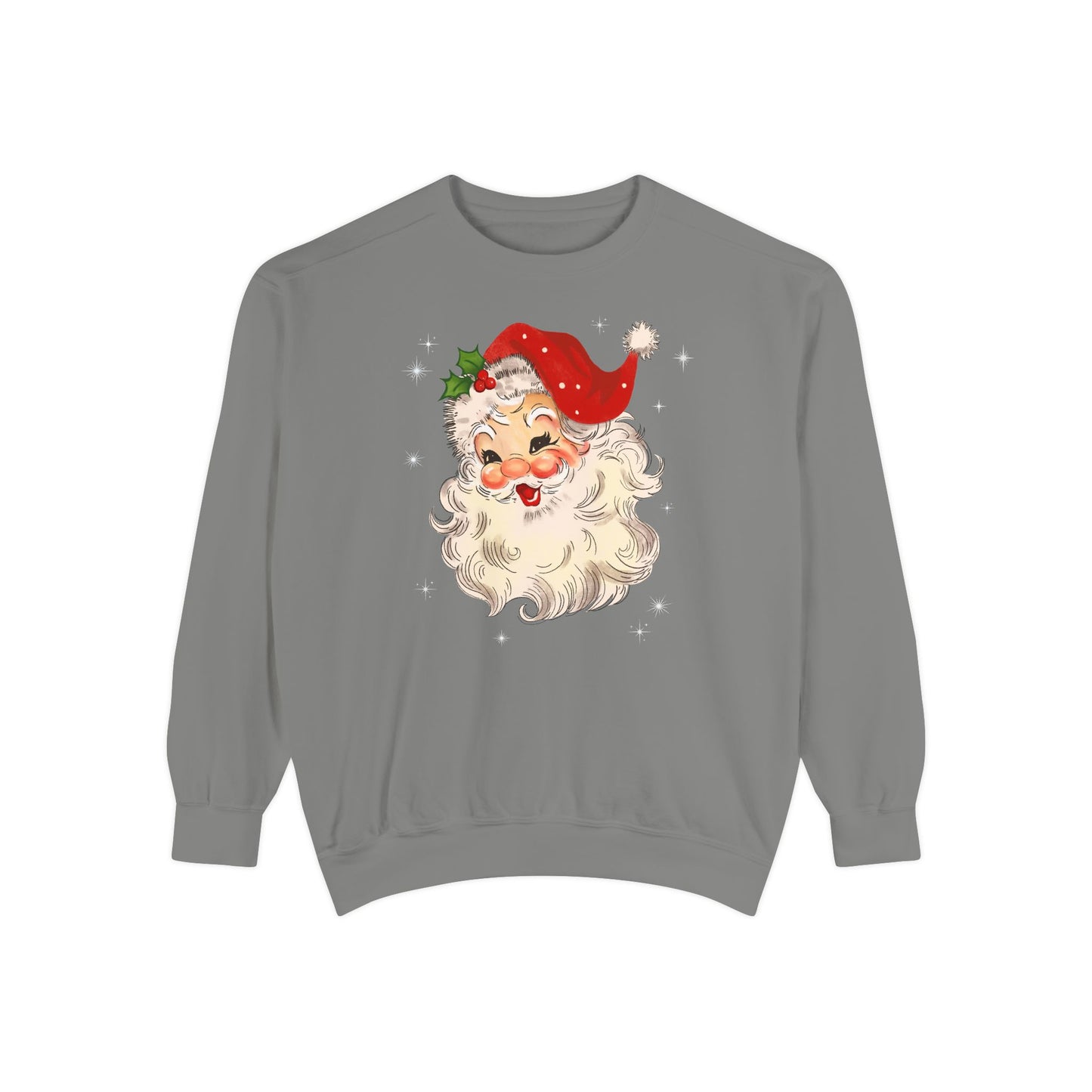 Sparkle Santa Comfort Colors Sweater