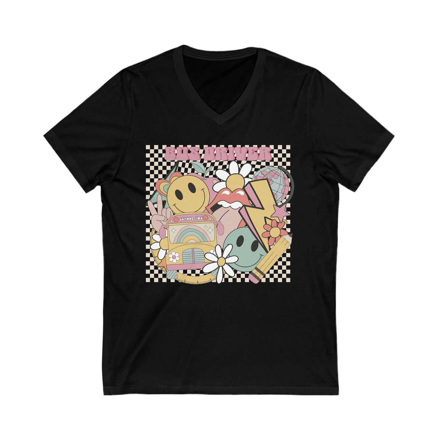 Bus Driver Unisex V-Neck Tee