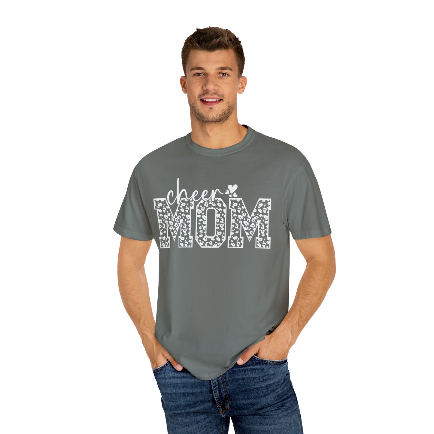 Cheetah Cheer Mom - Comfort Colors T