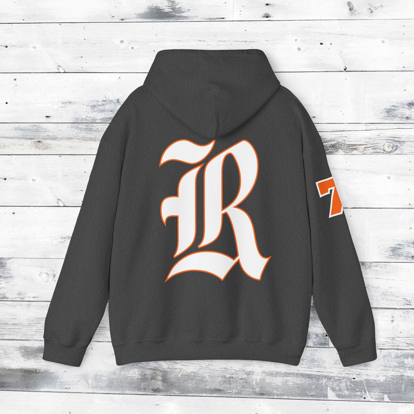 Custom Number Sleeve Jackets Stinger Hoodie Front - Old School R back