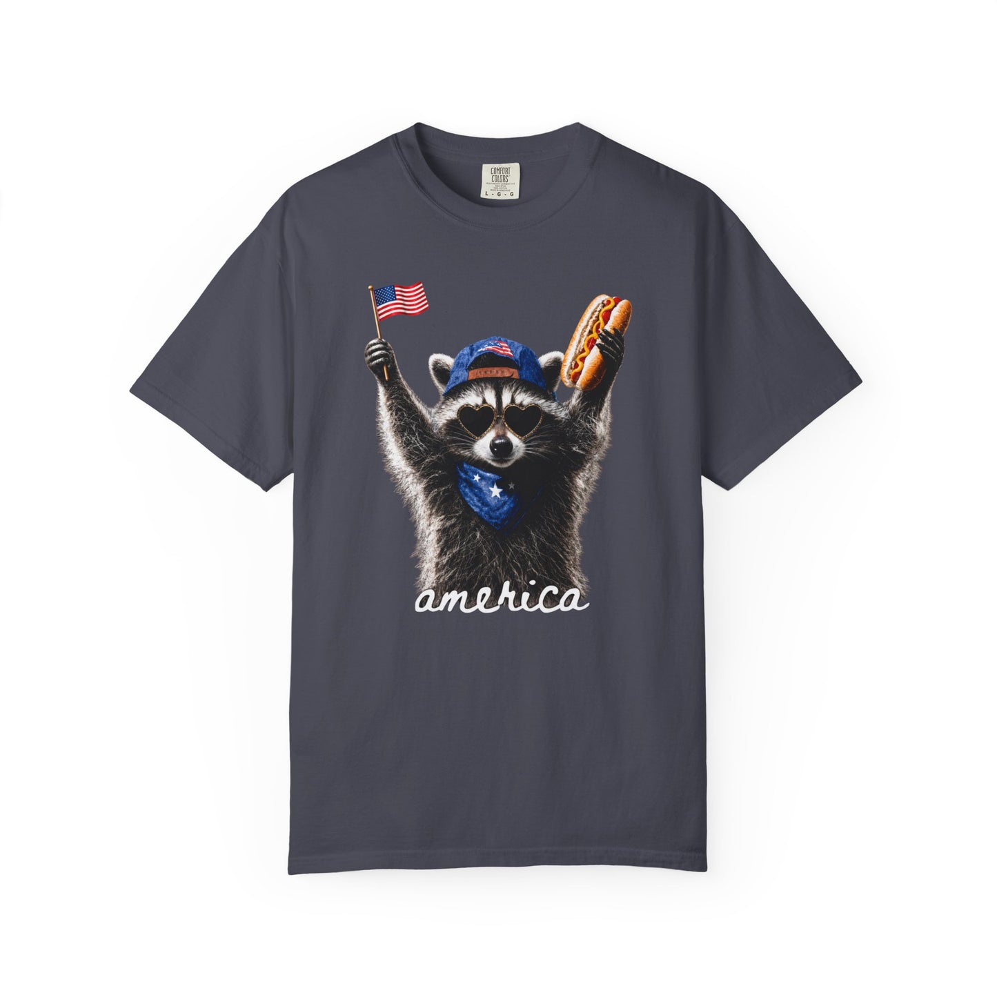 Patriotic Raccoon Comfort Colors  - America