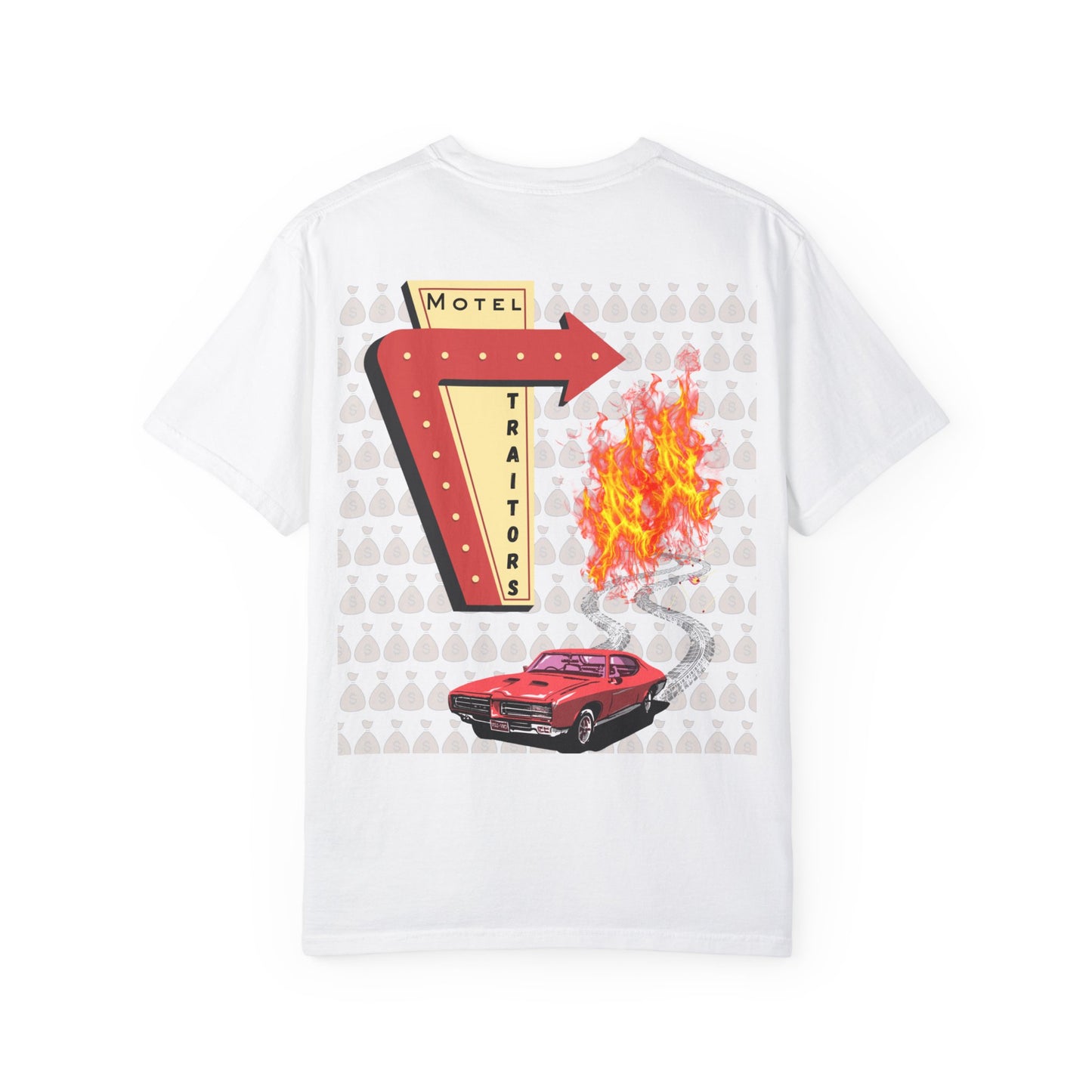 Motel Traitors - Taylor Swift Comfort Colors Shirt - Main Graphic on back