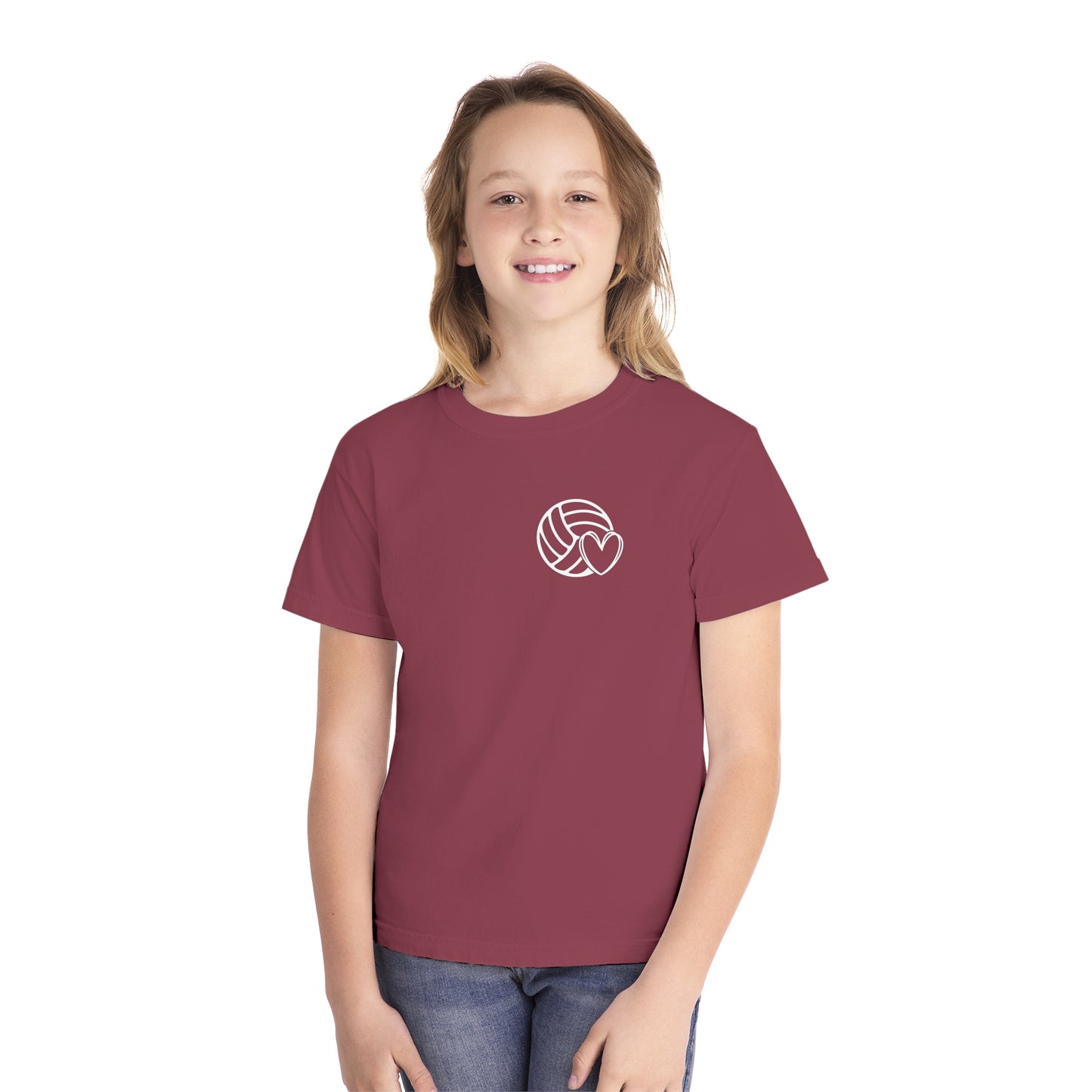 Fun Youth Volleyball Comfort Colors Tee