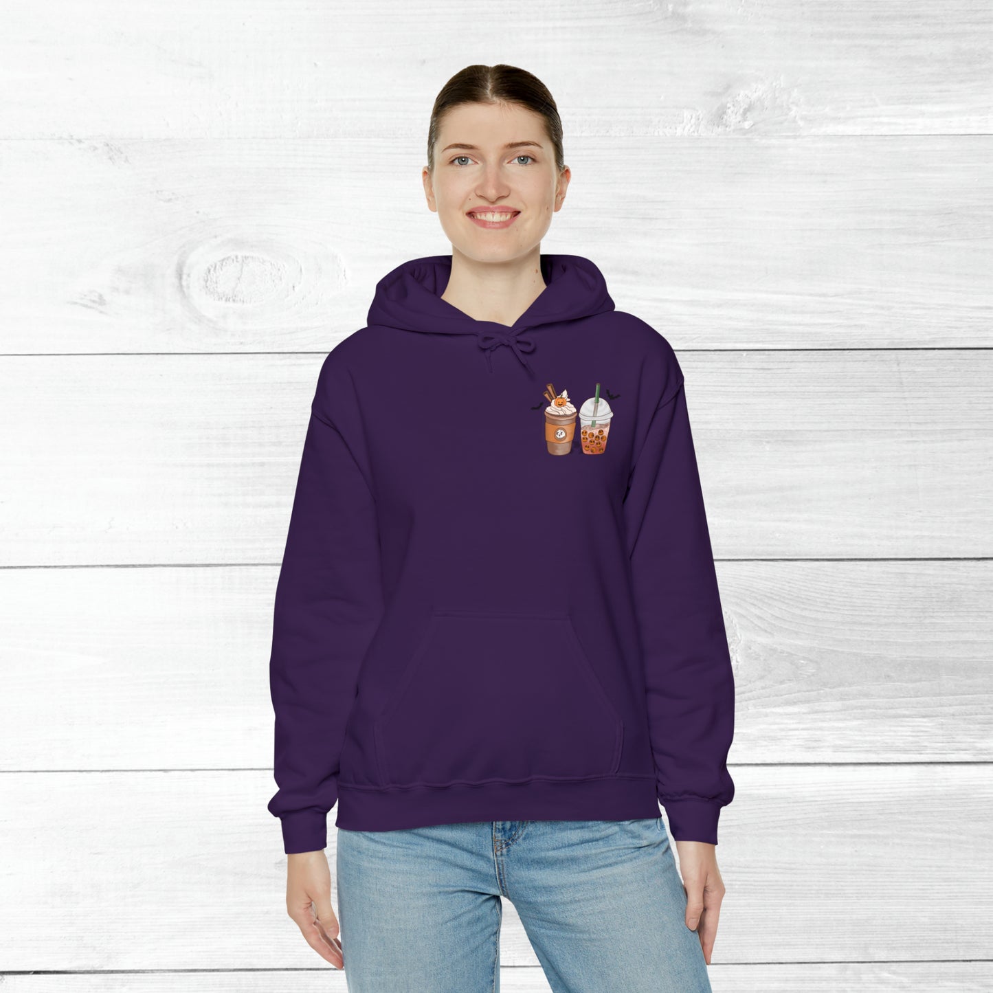 Halloween Coffee Hoodie - Hocus Pocus I need Coffee to Focus Back