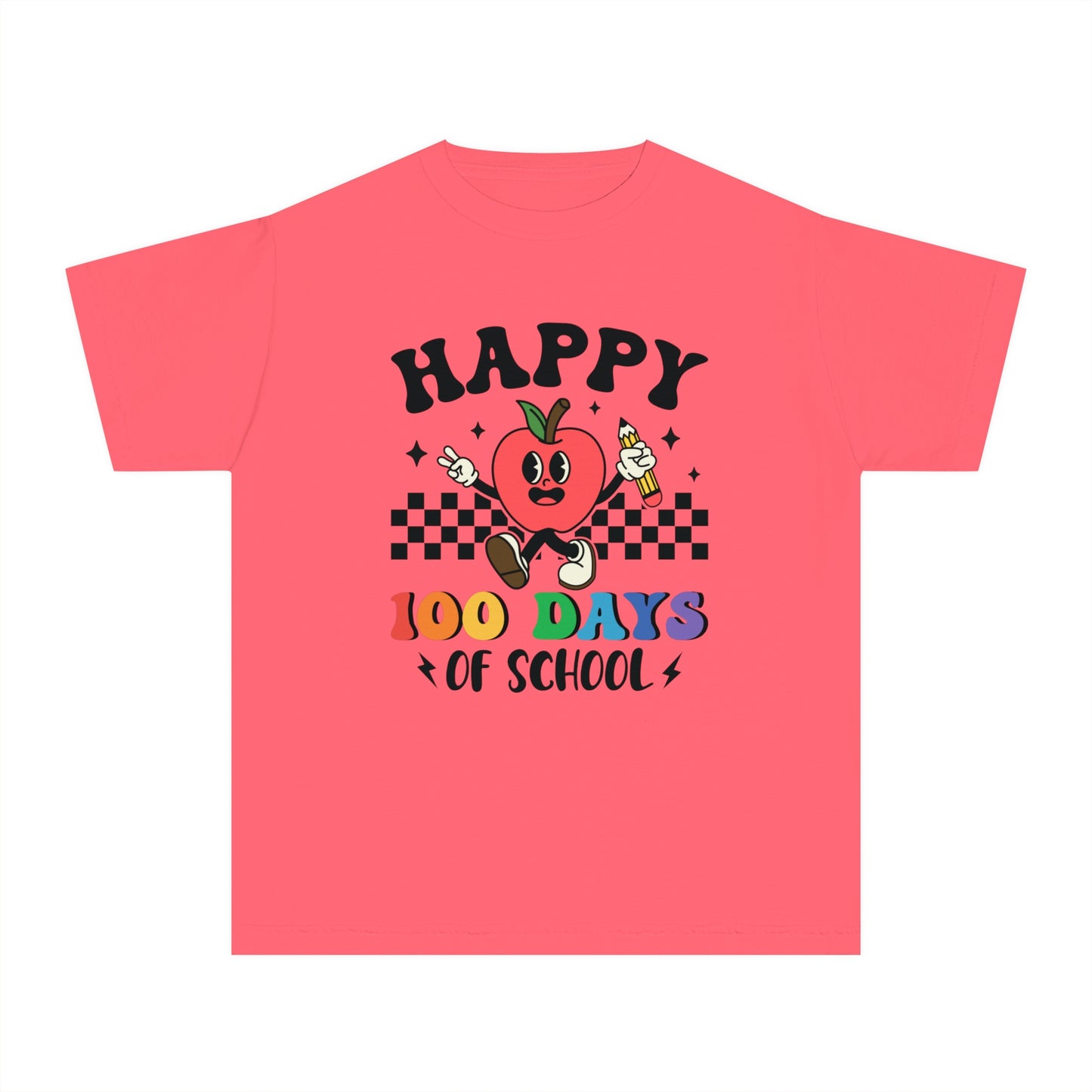 Youth Happy 100 Days Comfort Colors Tee