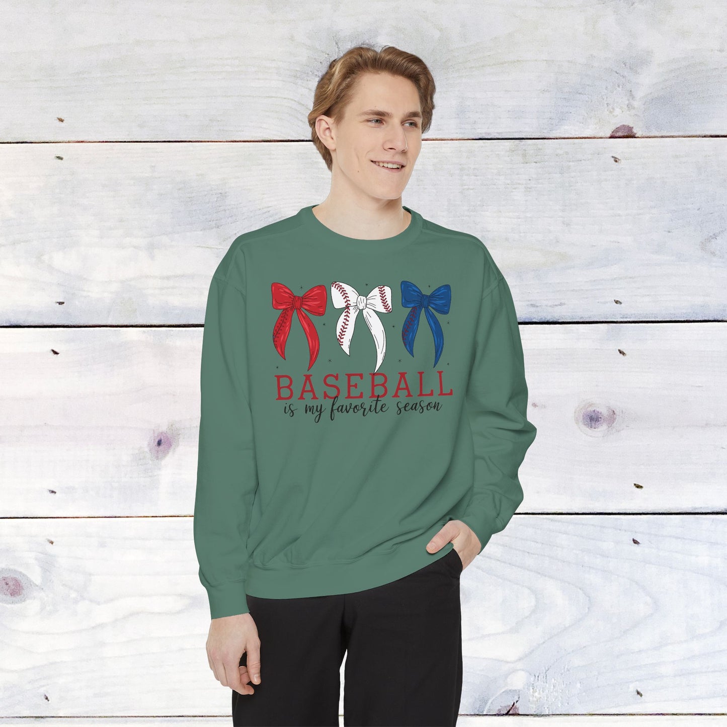 Baseball is my Favorite Season Comfort Color Sweatshirt