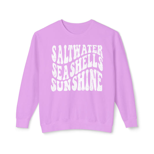 Sunshine, Seashells, Saltwater Comfort Colors Sweater