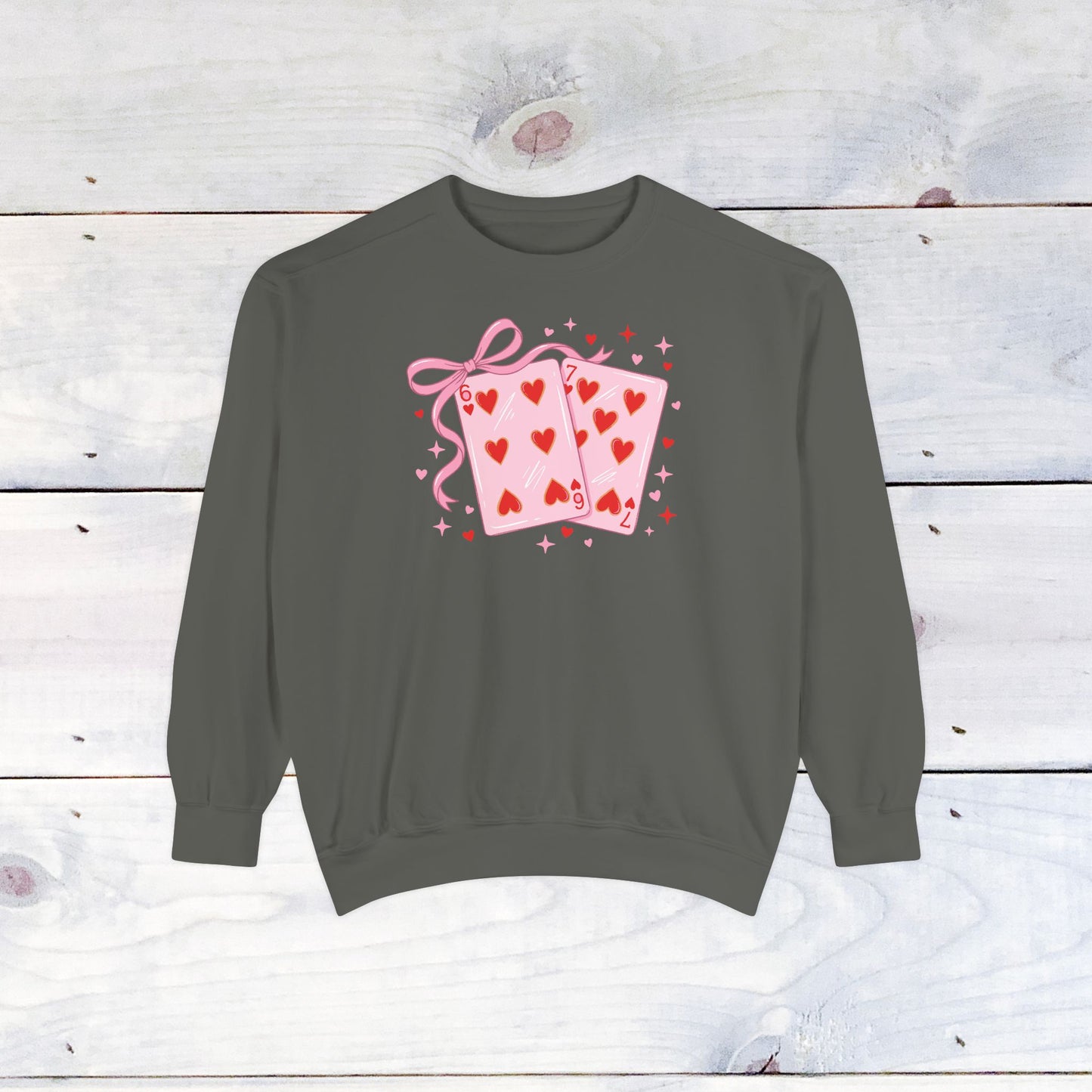 6-7 Valentine Cards Comfort Colors Sweater