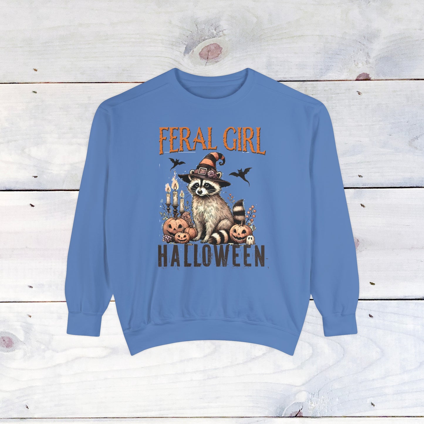 Feral Girl Halloween Comfort Colors Sweater