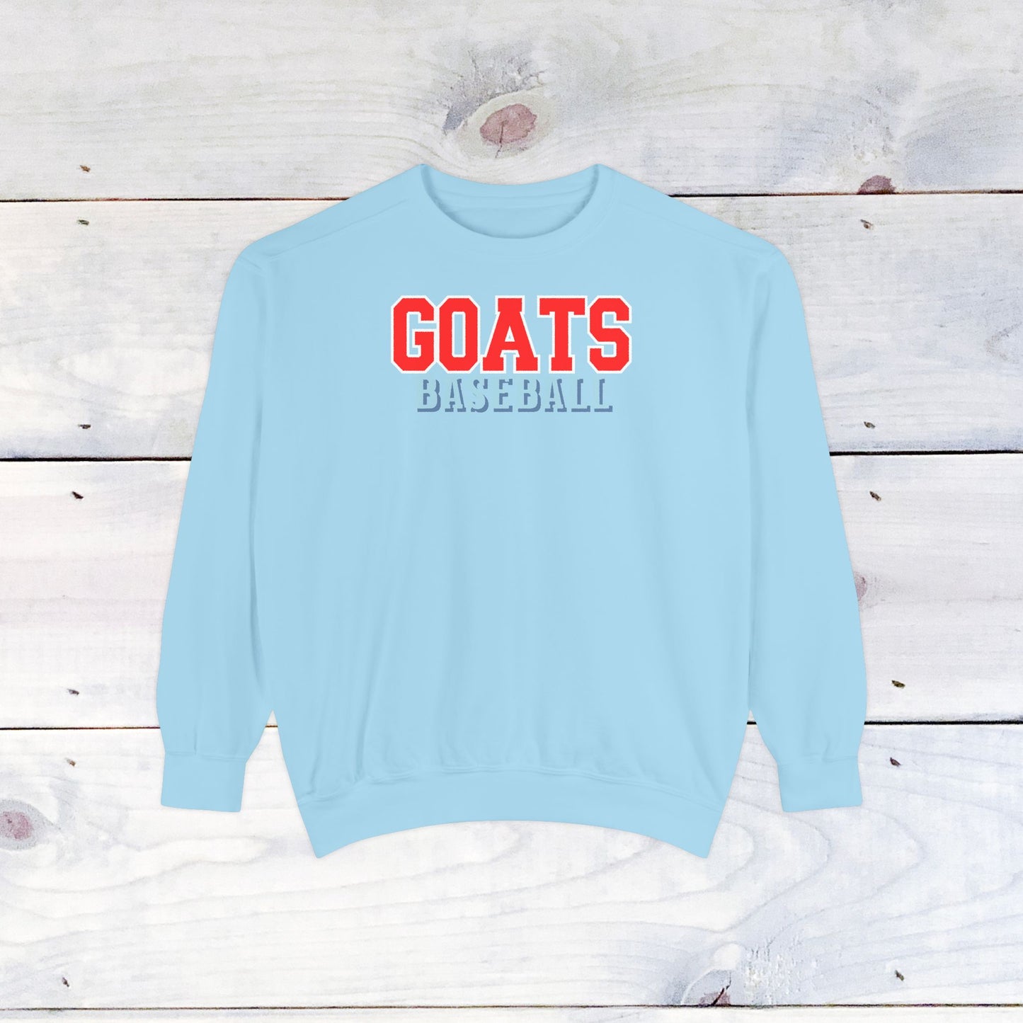 Goats Baseball Comfort Color Sweatshirt