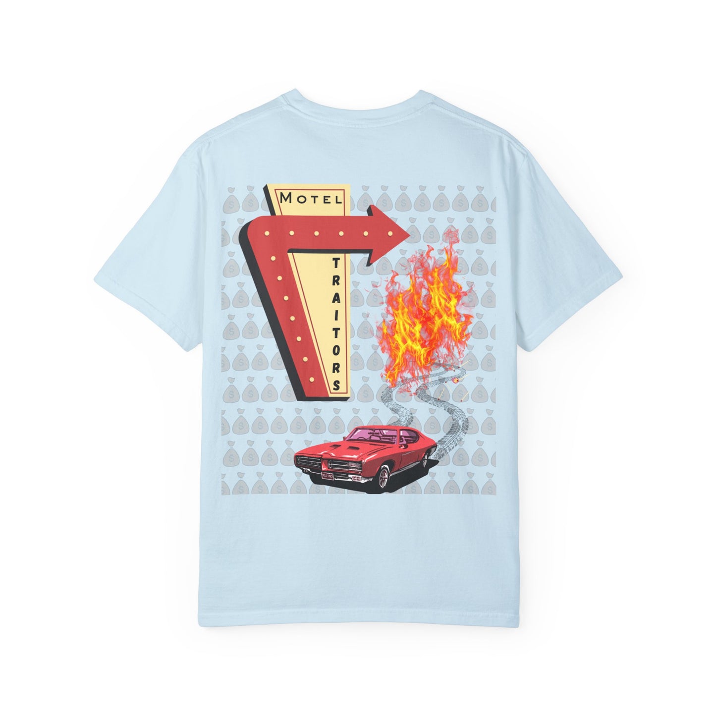 Motel Traitors - Taylor Swift Comfort Colors Shirt - Main Graphic on back