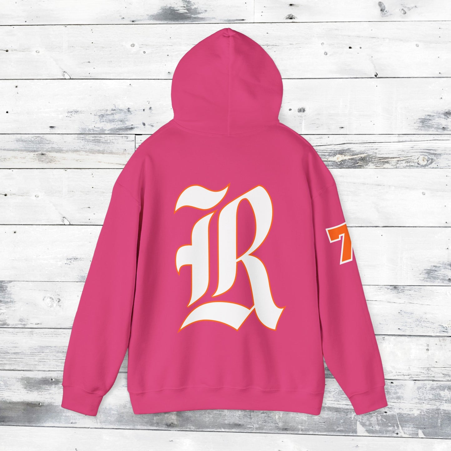 Custom Number Sleeve Jackets Stinger Hoodie Front - Old School R back