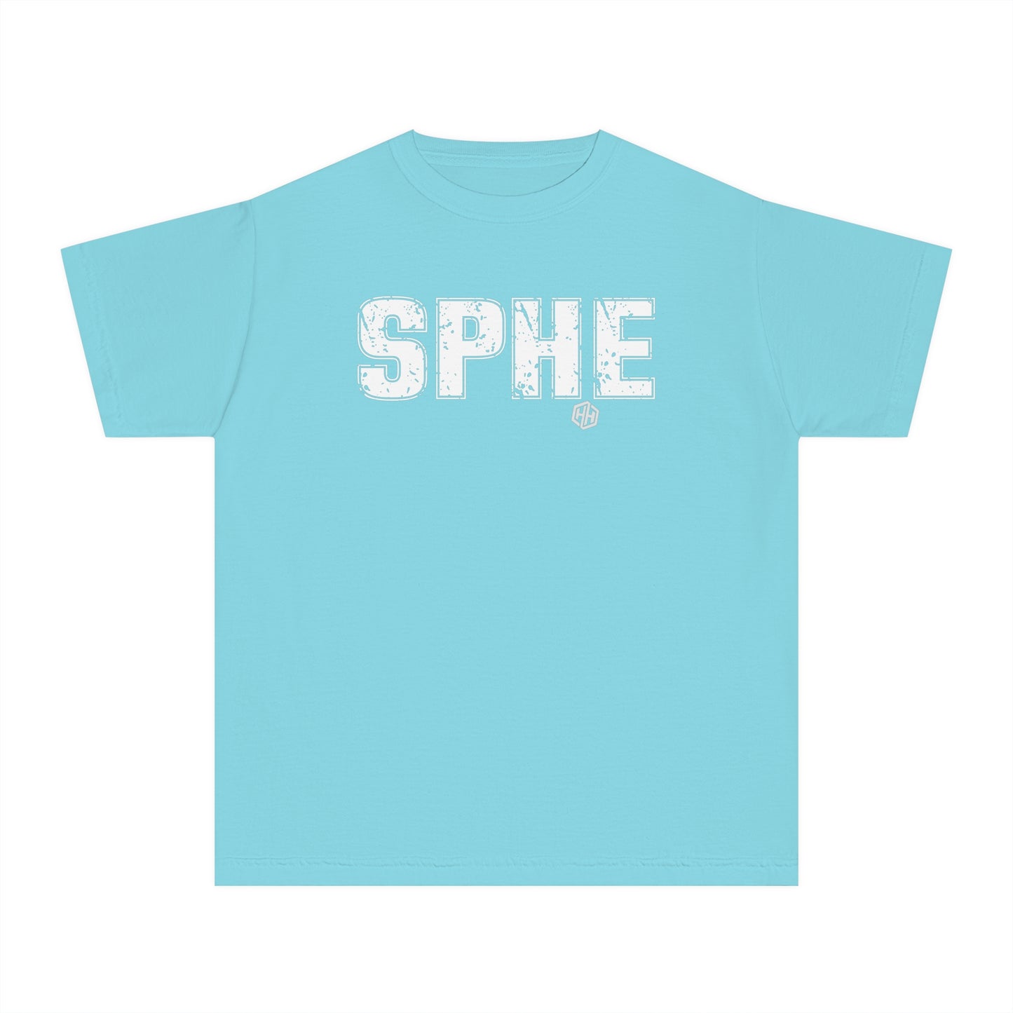 SPHE Youth Comfort Colors T . White Text