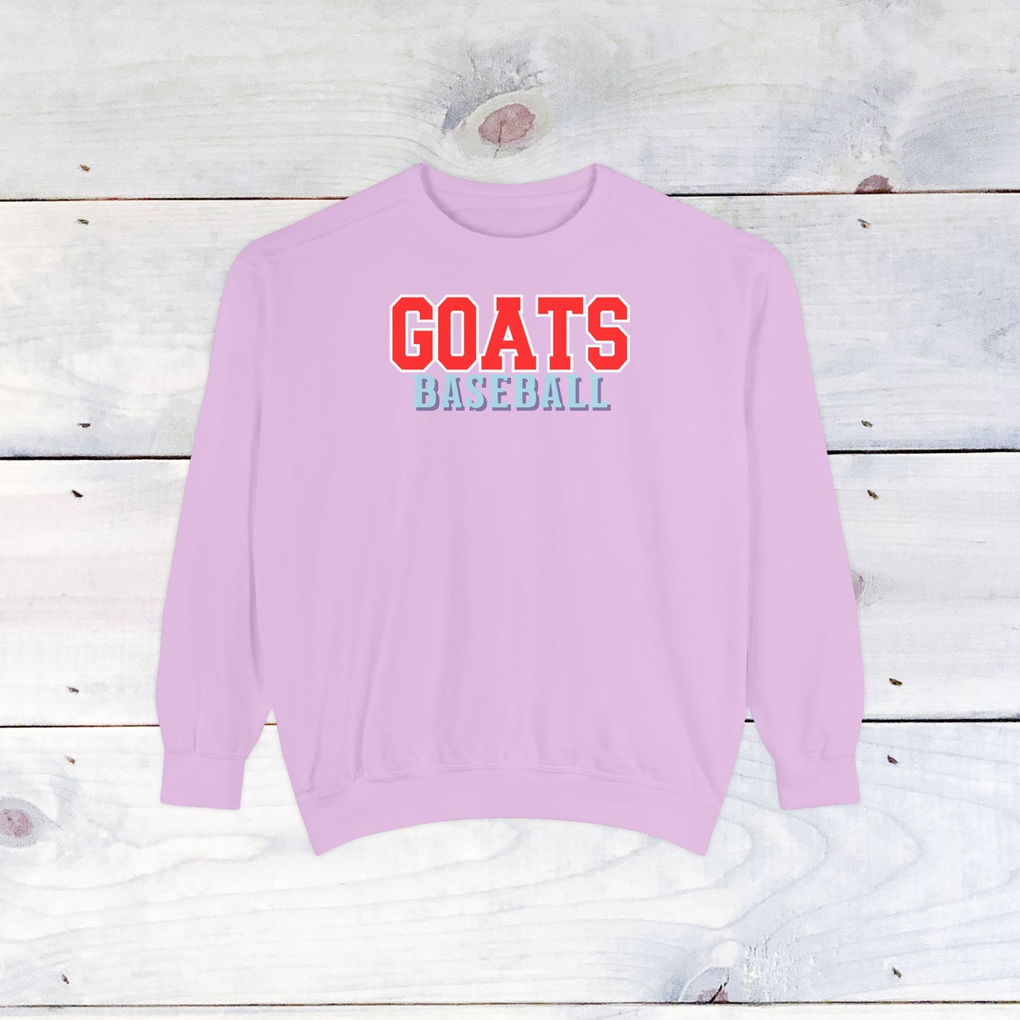 Goats Baseball Comfort Color Sweatshirt