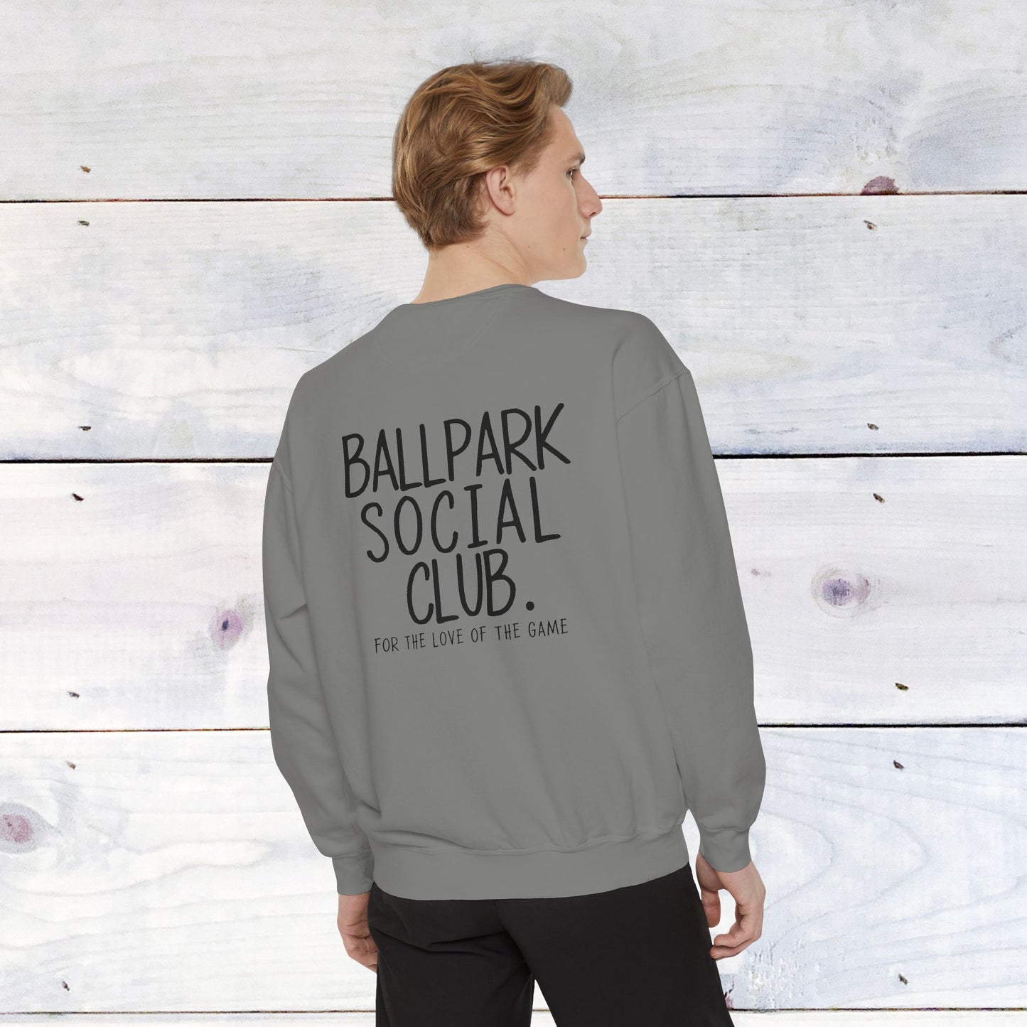 Ballpark Social Club Comfort Color Sweatshirt Black