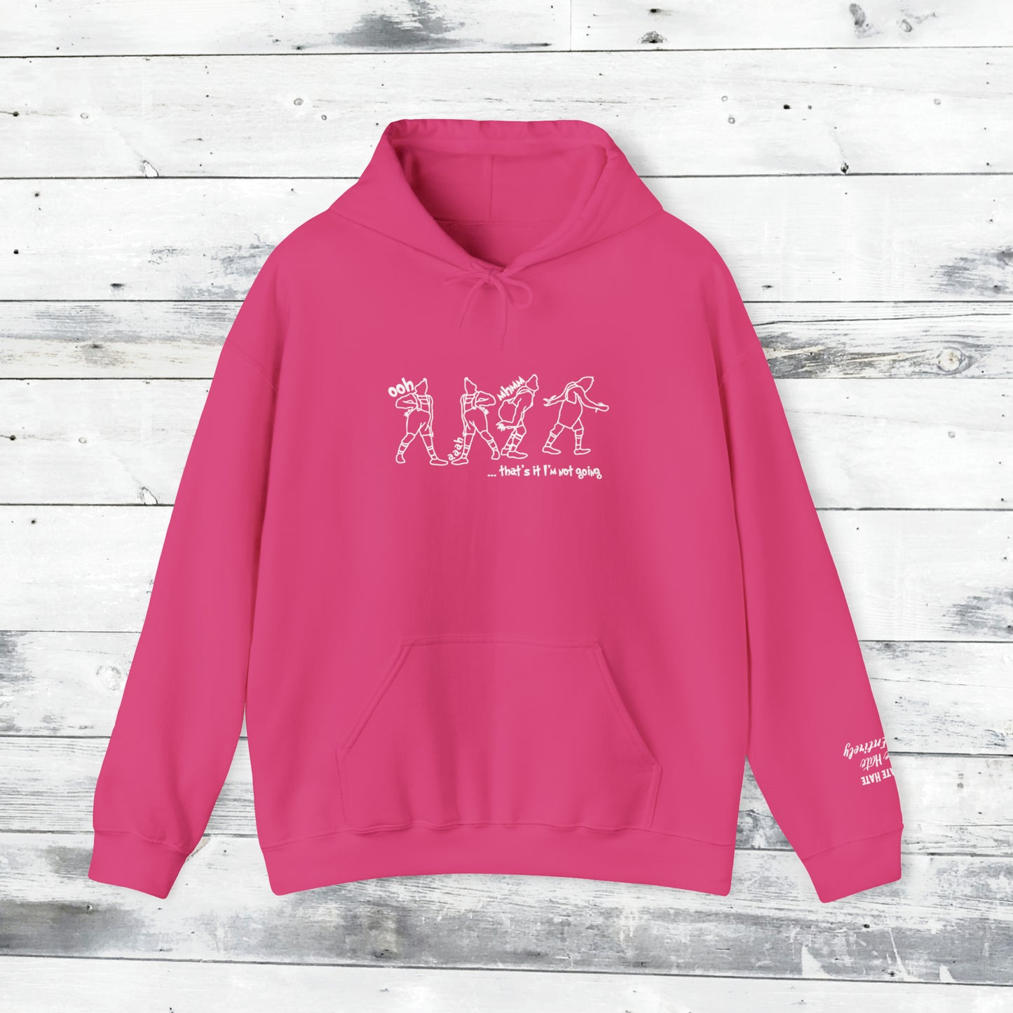 GRINCH HOODIE - LOATHE ENTIRELY QUOTE LEFT CUFF