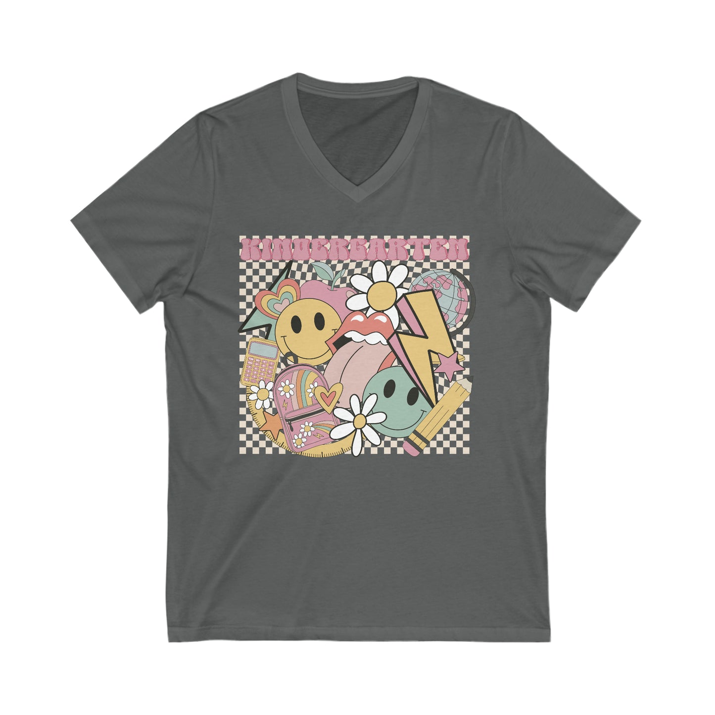 Kinder Teacher Unisex V-Neck Tee