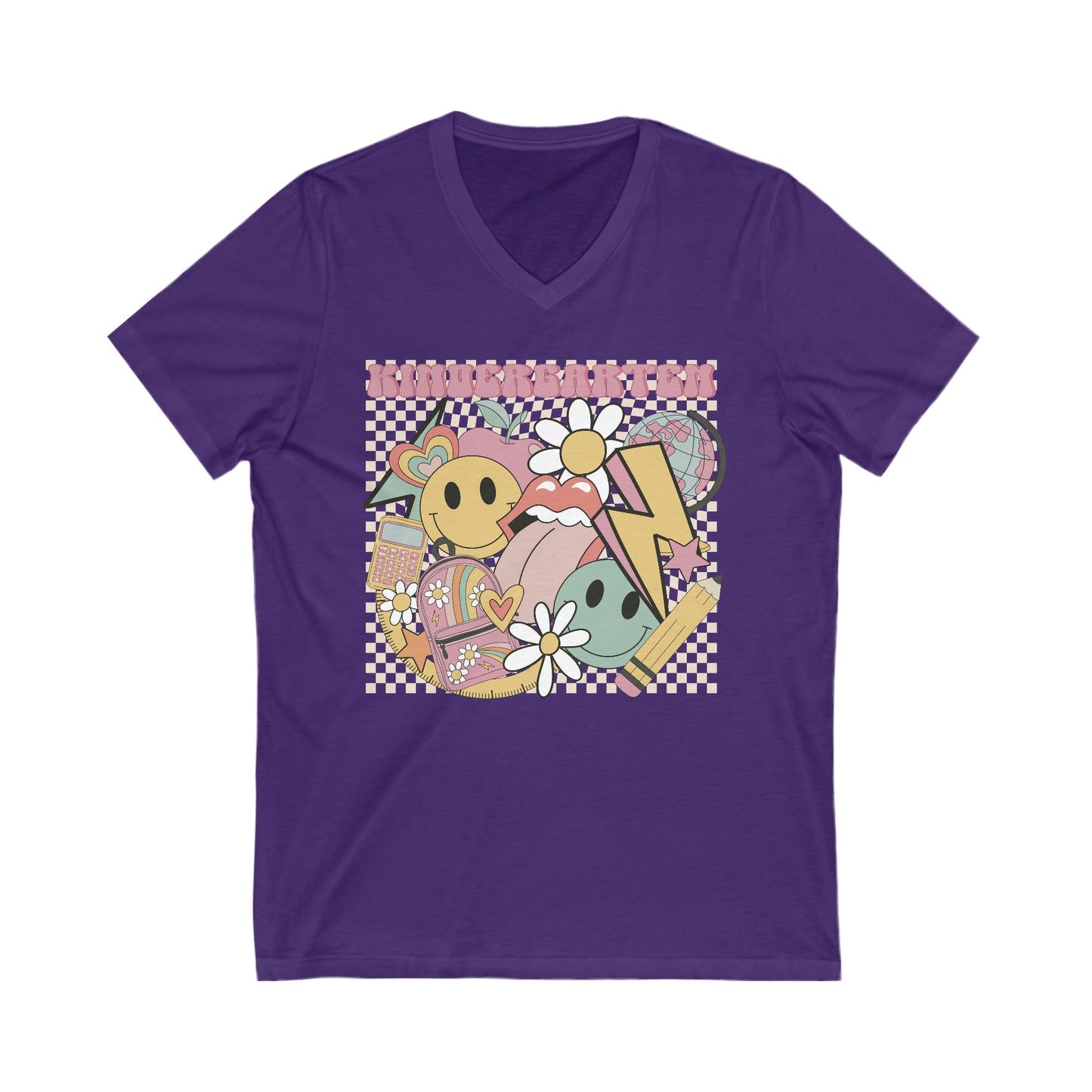 Kinder Teacher Unisex V-Neck Tee