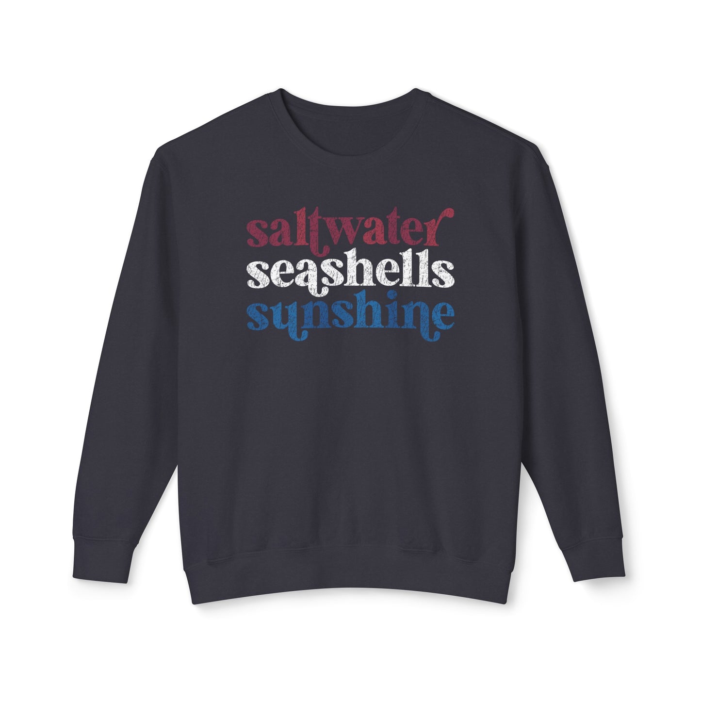 Red, White, & Blue Saltwater, Seashell, Sunshine Comfort Colors Sweater