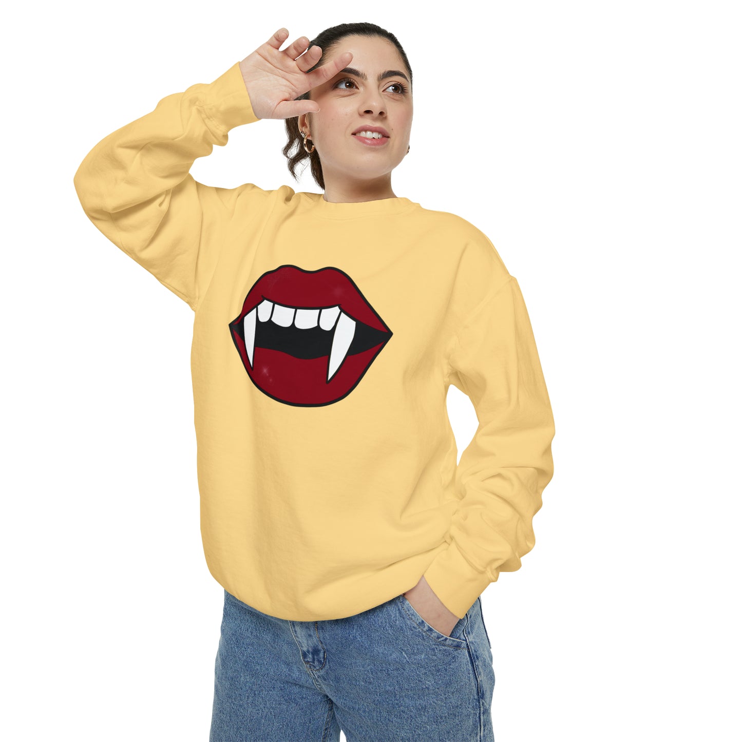 Vampire Fang Comfort Colors Sweater