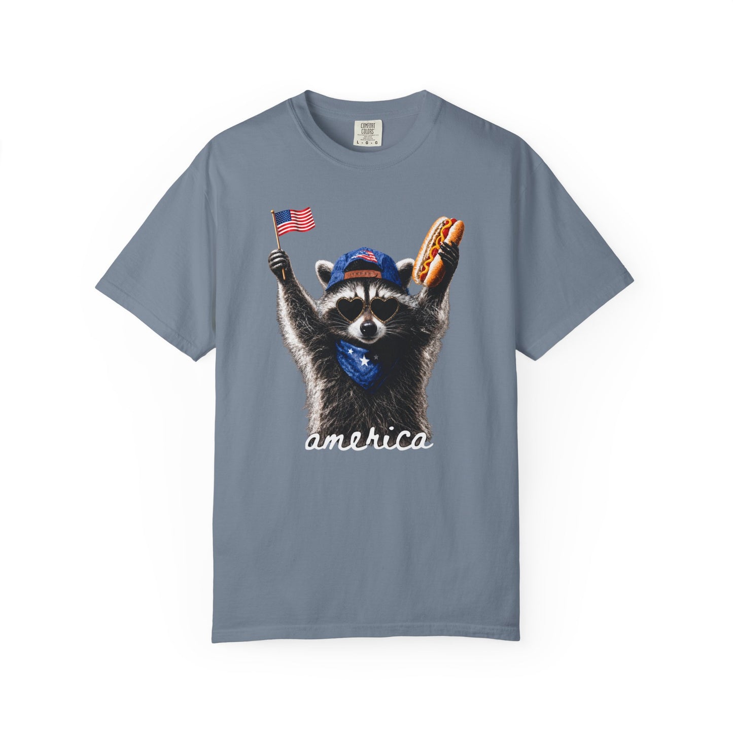 Patriotic Raccoon Comfort Colors  - America