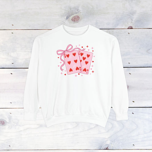 6-7 Valentine Cards Comfort Colors Sweater