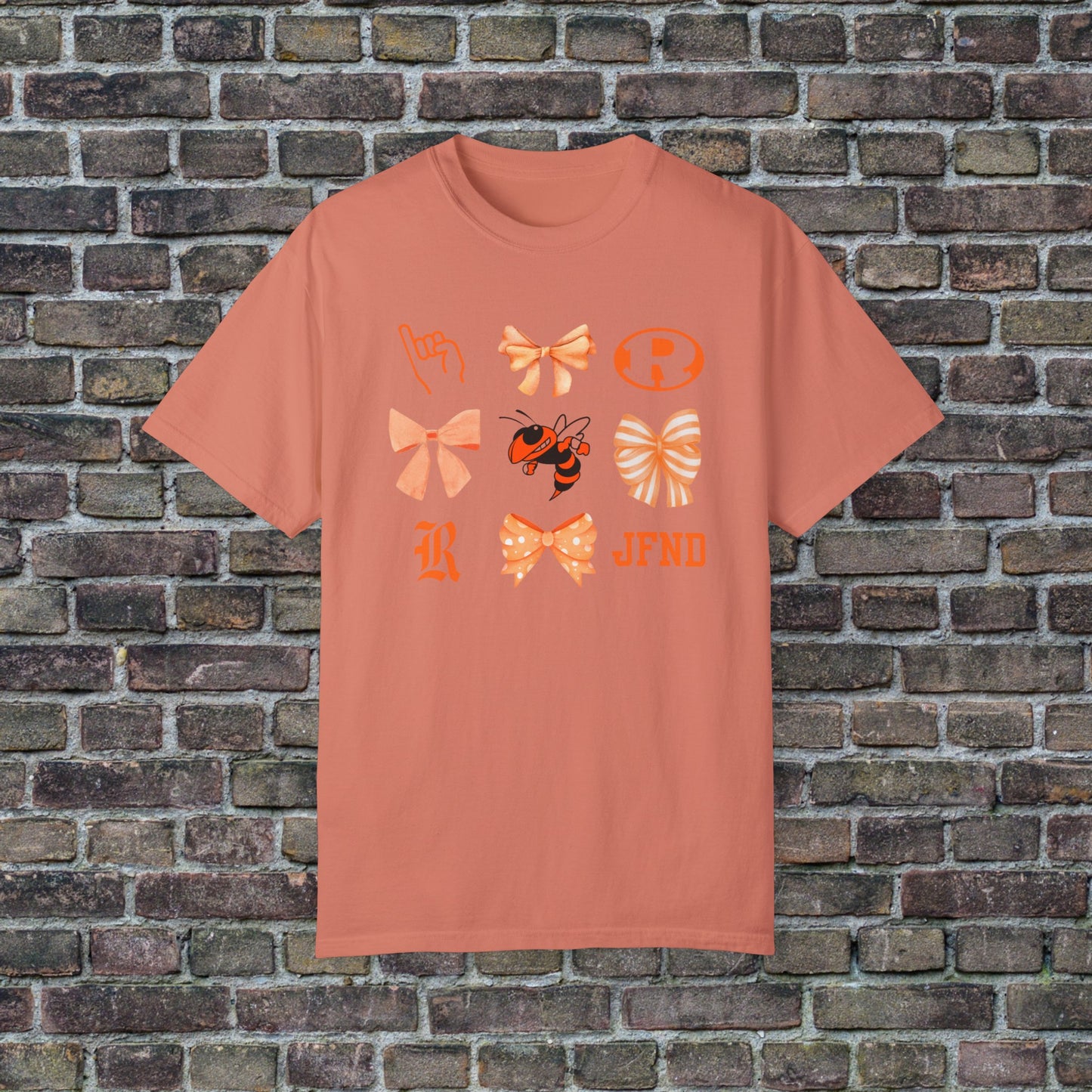 Rockwal Yellowjacket Bow Comfort Colors T
