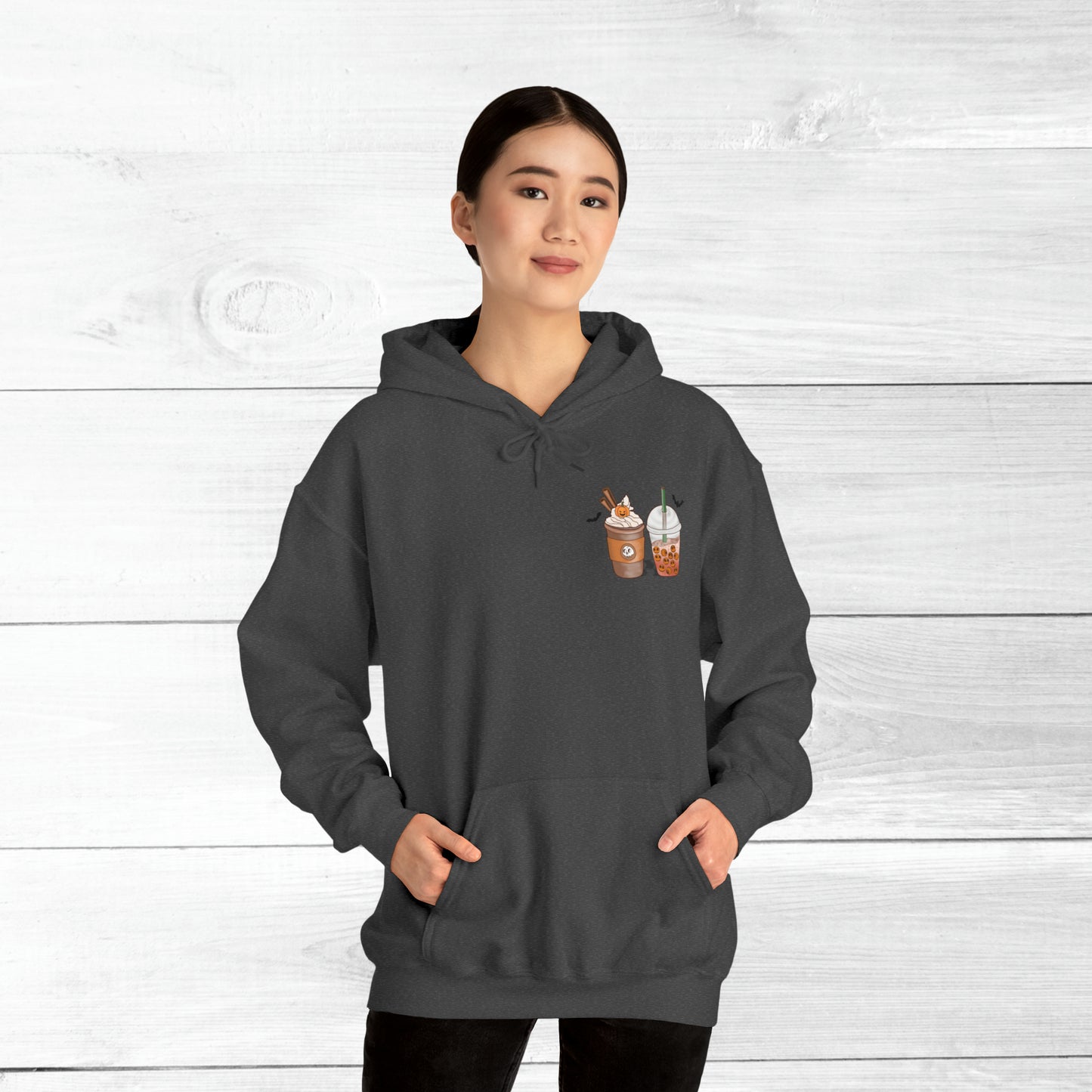 Halloween Coffee Hoodie - Hocus Pocus I need Coffee to Focus Back