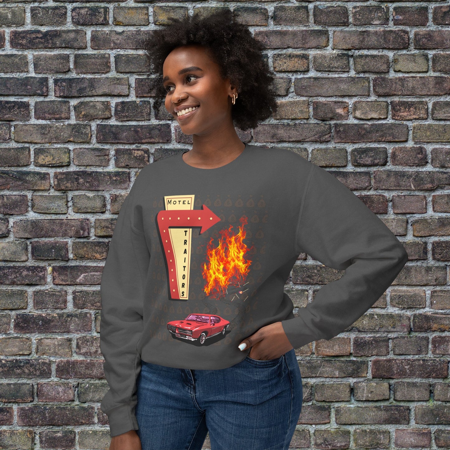 Motel Traitors, Getaway Car - Comfort Colors Sweater