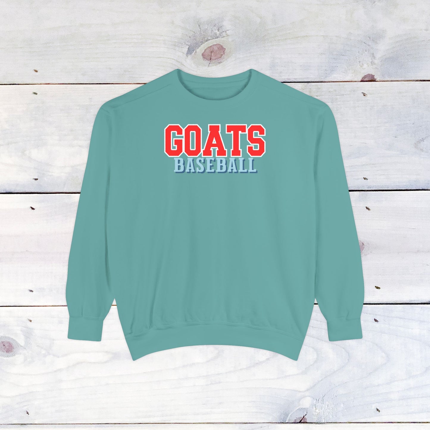 Goats Baseball Comfort Color Sweatshirt
