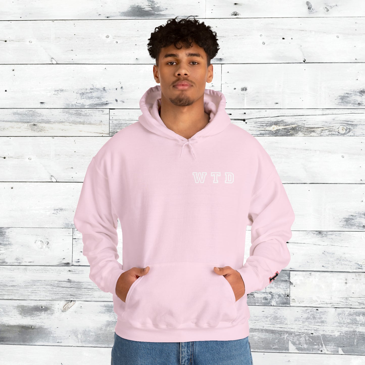 Heath Hawks WTD front Southside Strong back - H Cuff  - Hoodie