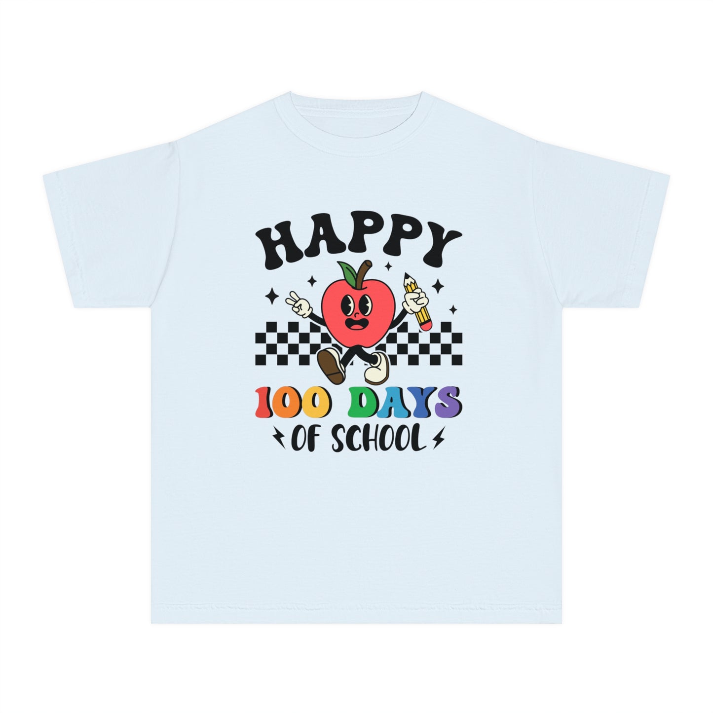 Youth Happy 100 Days Comfort Colors Tee