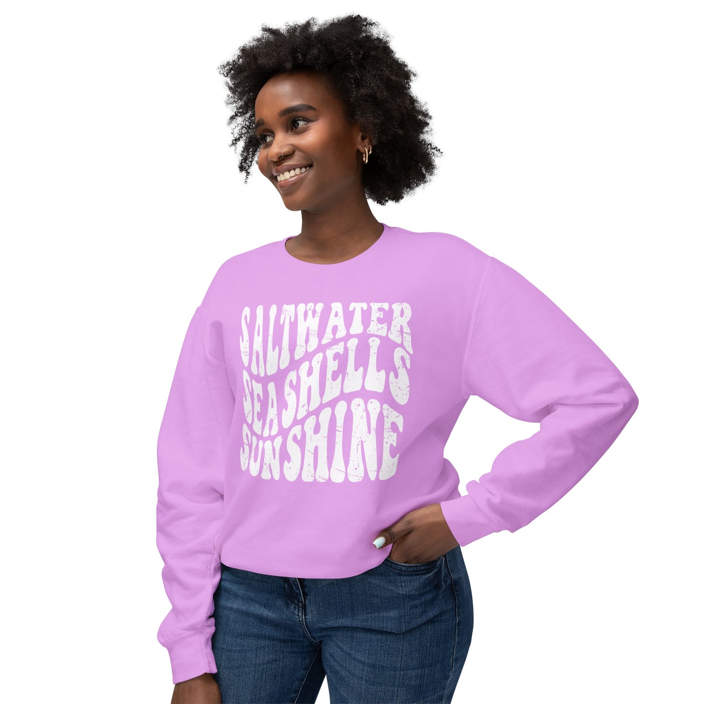 Sunshine, Seashells, Saltwater Comfort Colors Sweater