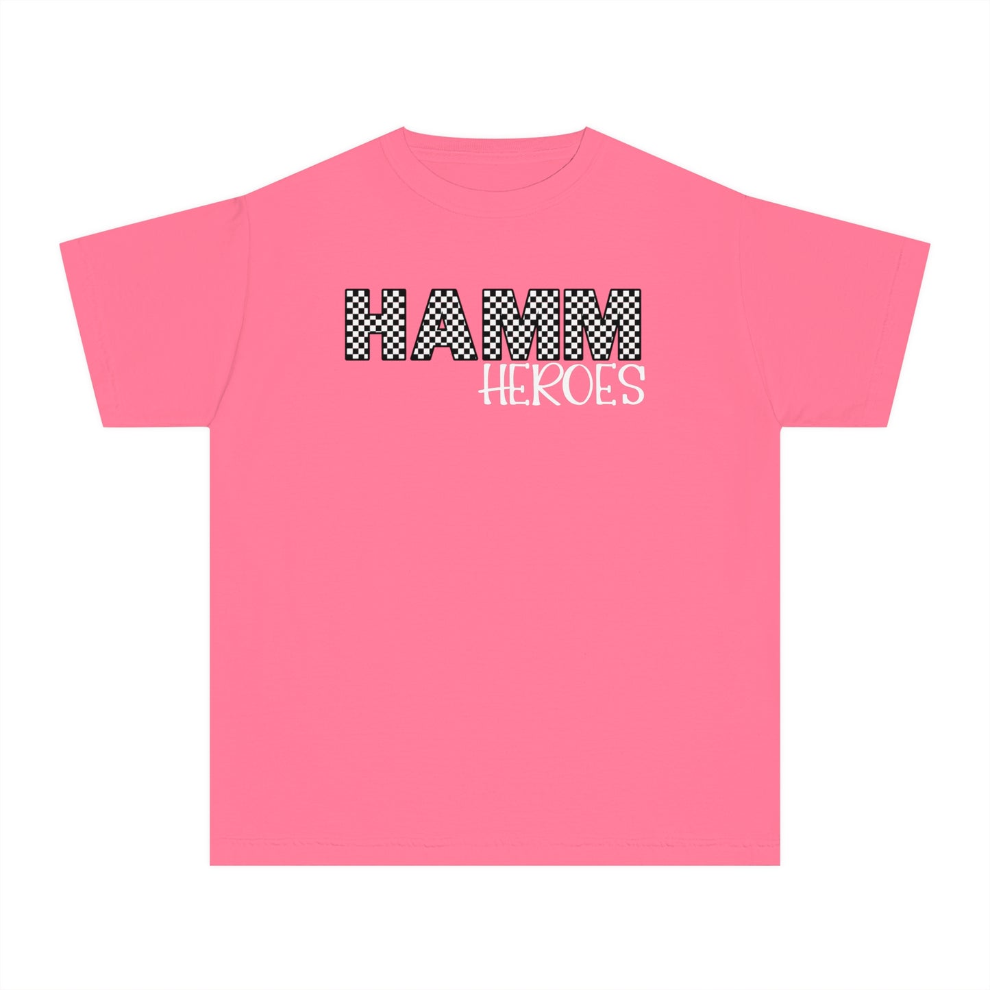 HAMM Checkered Youth Comfort Colors T . White Text