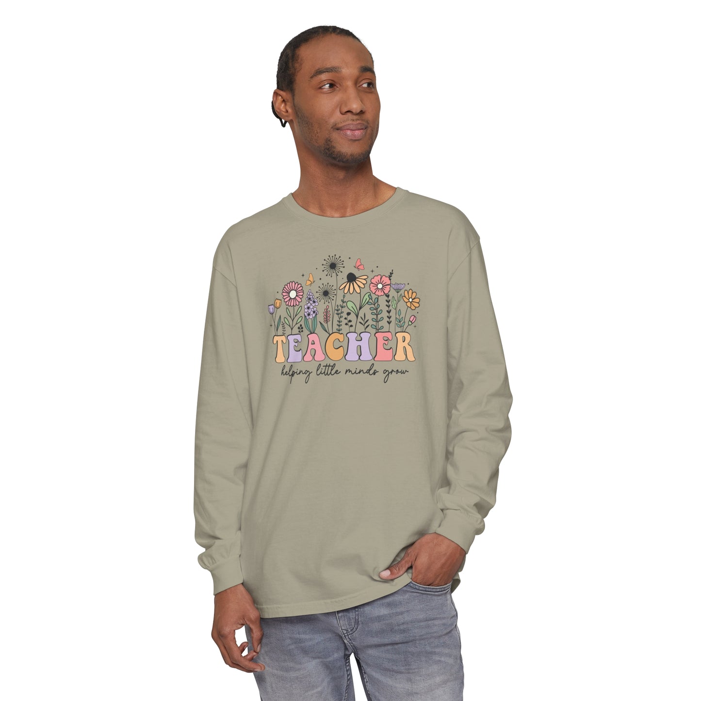 Teacher Long Sleeve Comfort Colors T-Shirt