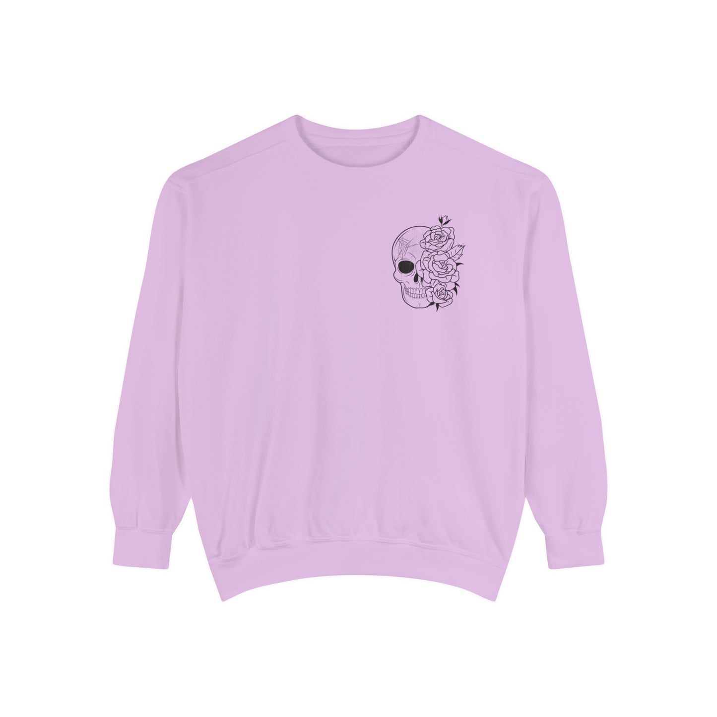 Skull Front, Vastly Overrated Back - Comfort Colors Pullover - Multi Color Options