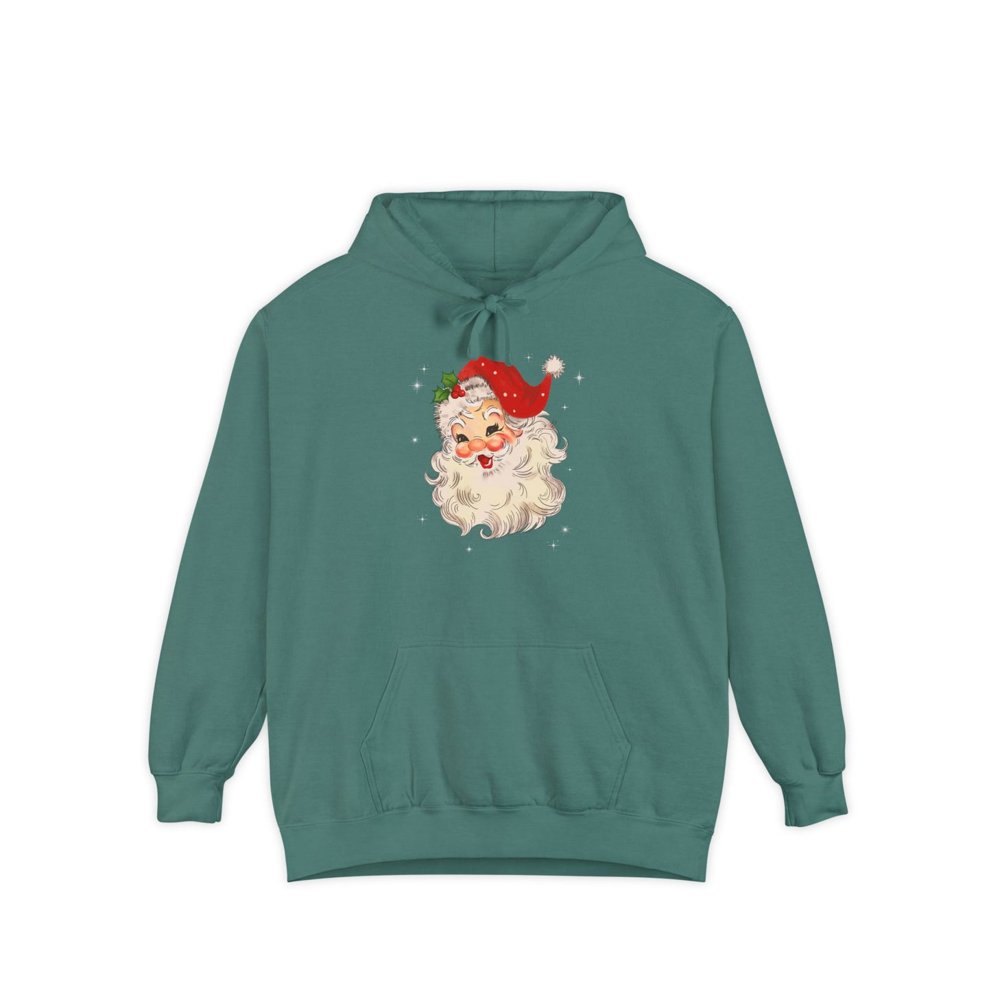 Sparkle Santa Comfort Colors Hoodie