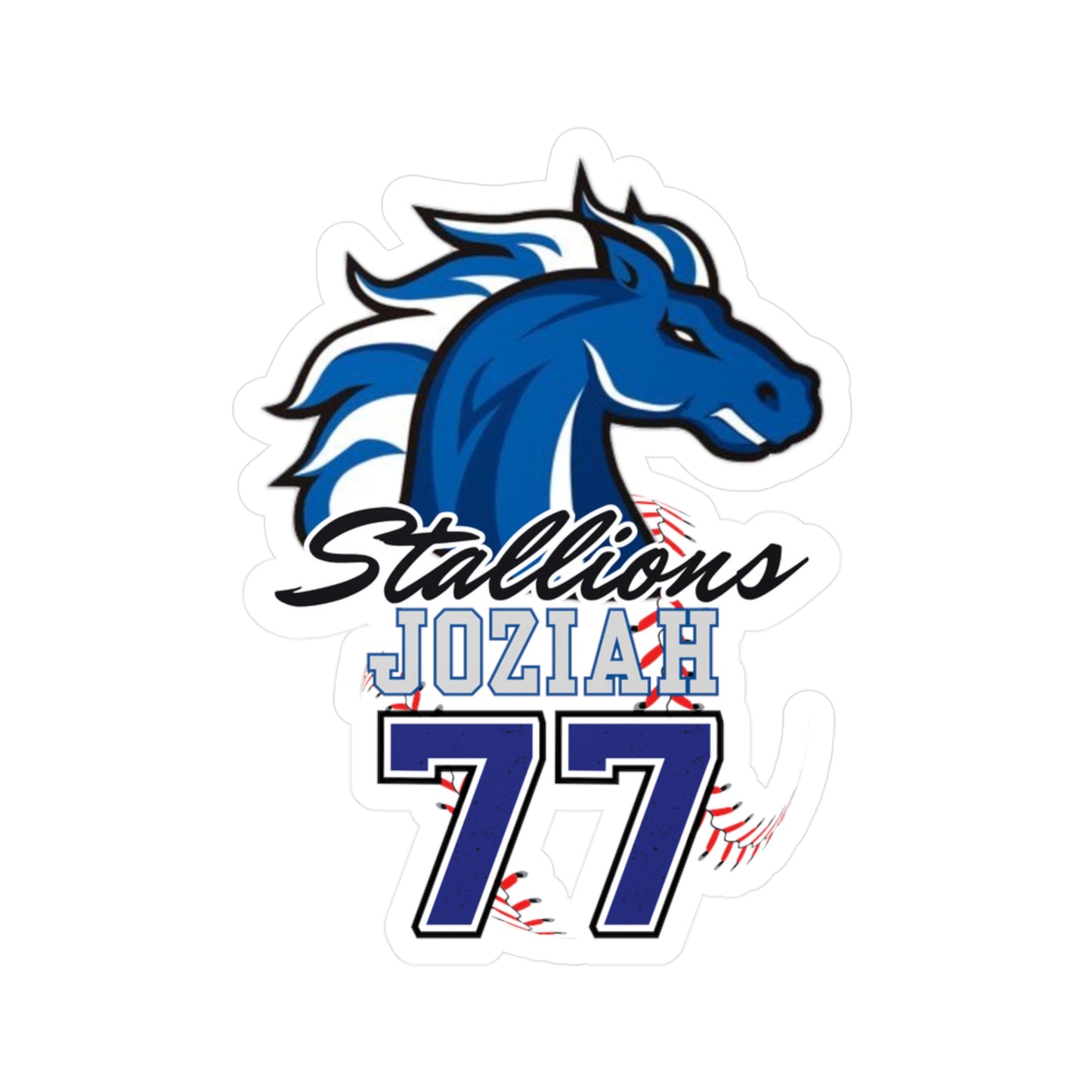 Stallions 77 Custom Vinyl Sticker