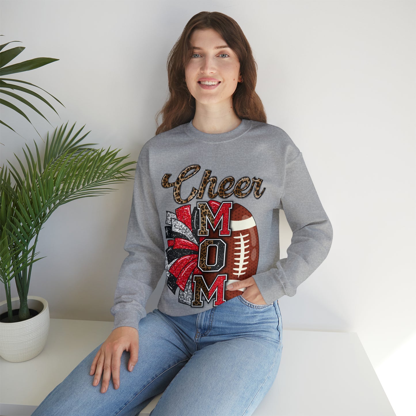 Cheer Mom Glitz Front Sweater