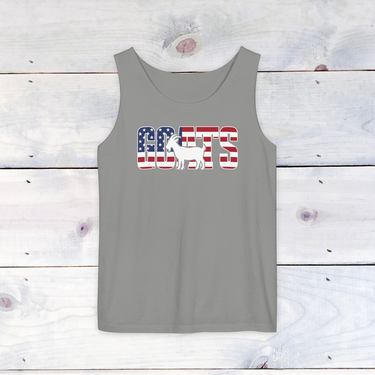 Goats, Stars & Stripes Comfort Colors Tank